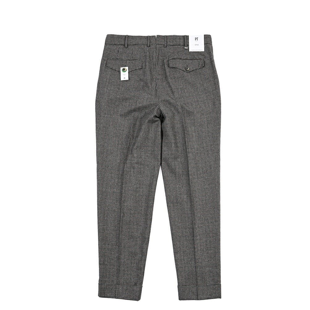 PT TORINO “CARROT FIT” SUPER 100's ヴァージンウール100% ツータックグルカパンツ グレー 48 | GUARDAROBA MILANO OFFICIAL STORE
