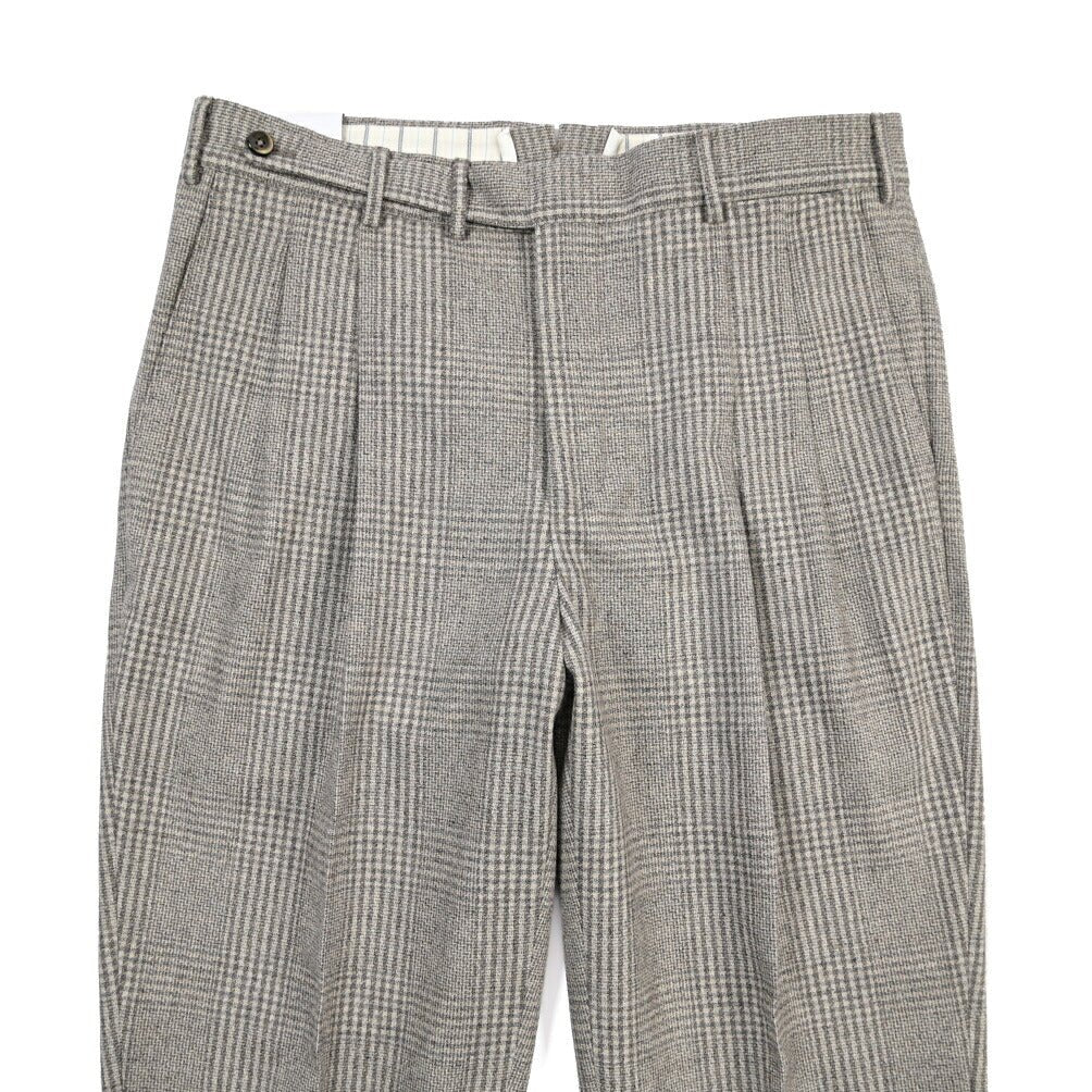 PT TORINO Deluxe “CARROT FIT” カシミヤ混ウール ツータックグルカパンツ グレー 48 | GUARDAROBA MILANO OFFICIAL STORE