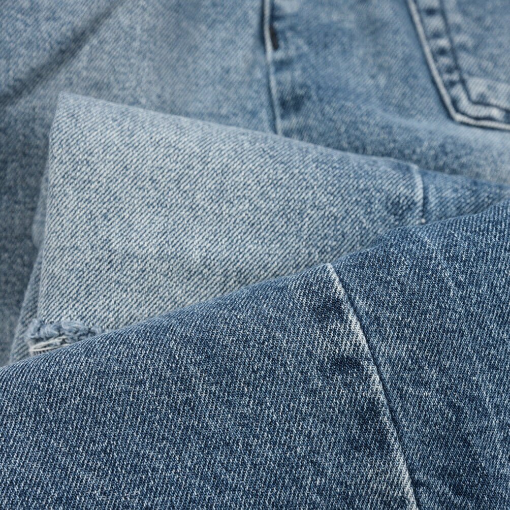 PT TORINO DENIM / "BOY FIT" コットン100%デニム バギーワイドジーンズ / クラッシュ加工 / レディース ブルー 27 | GUARDAROBA MILANO OFFICIAL STORE