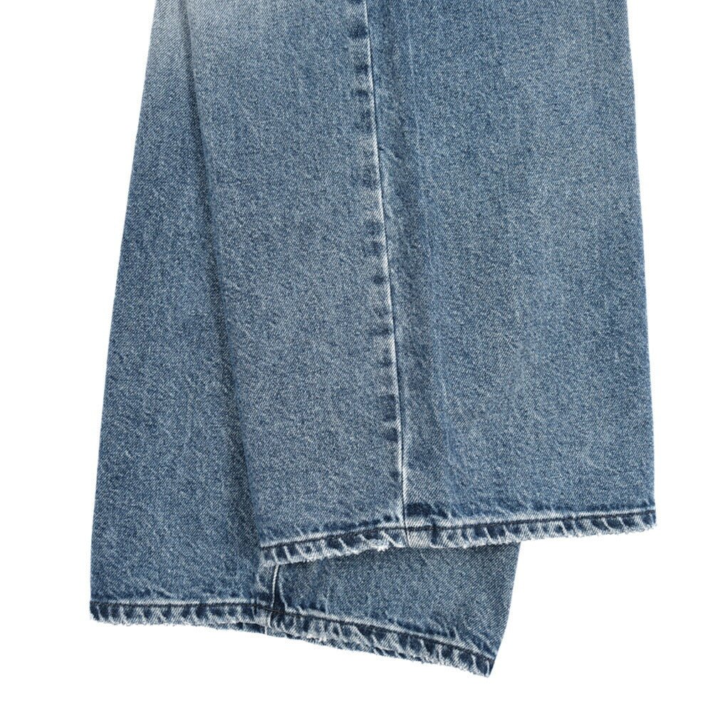 PT TORINO DENIM / "BOY FIT" コットン100%デニム バギーワイドジーンズ / クラッシュ加工 / レディース ブルー 27 | GUARDAROBA MILANO OFFICIAL STORE
