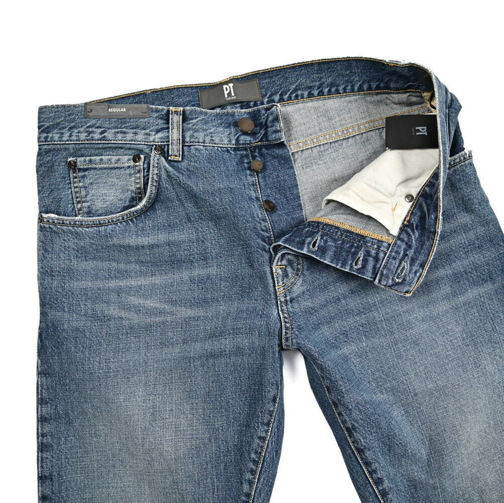 PT TORINO DENIM "BREAKBEAT" コットン100%デニム レギュラージーンズ｜437322｜GUARDAROBA MILANO OFFICIAL STORE