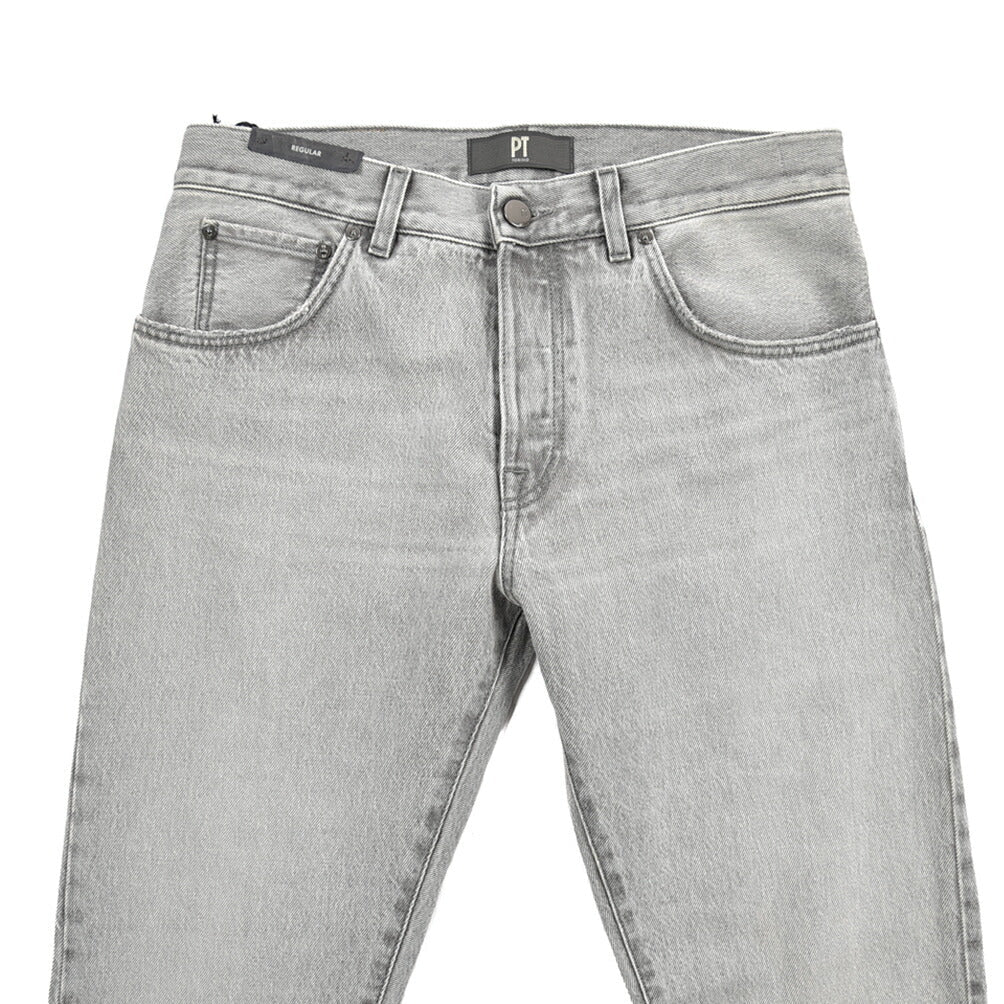 PT TORINO DENIM / "BREAKBEAT" コットン100%デニム レギュラージーンズ ライトグレー 33 | GUARDAROBA MILANO OFFICIAL STORE