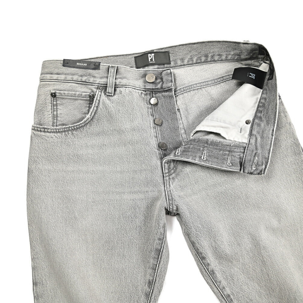 PT TORINO DENIM / "BREAKBEAT" コットン100%デニム レギュラージーンズ ライトグレー 33 | GUARDAROBA MILANO OFFICIAL STORE