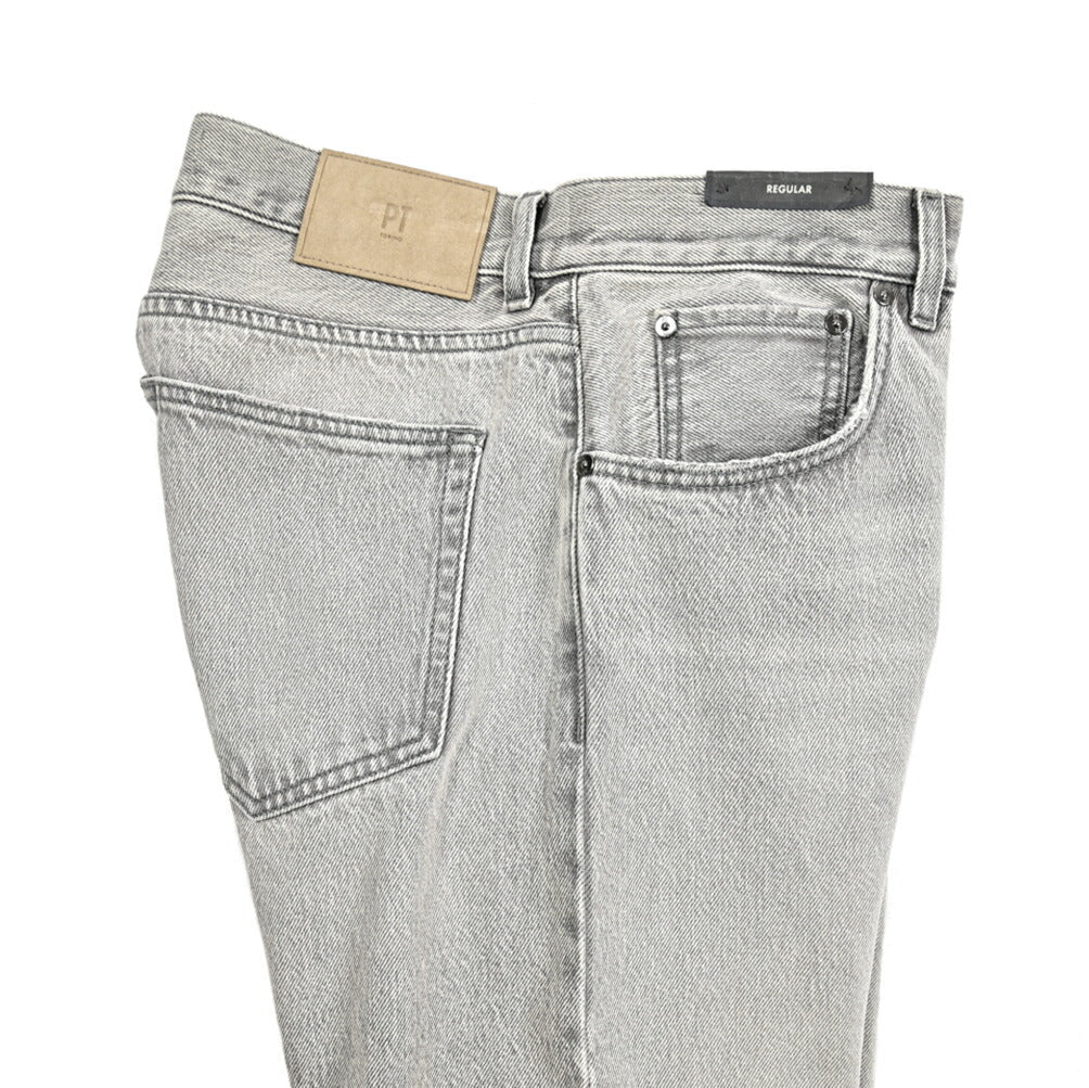 PT TORINO DENIM / "BREAKBEAT" コットン100%デニム レギュラージーンズ ライトグレー 33 | GUARDAROBA MILANO OFFICIAL STORE