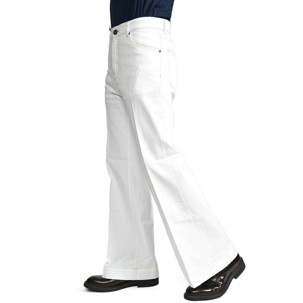 PT TORINO DENIM / "ELVIS" ストレッチデニム フレアジーンズ ホワイト 31 | GUARDAROBA MILANO OFFICIAL STORE