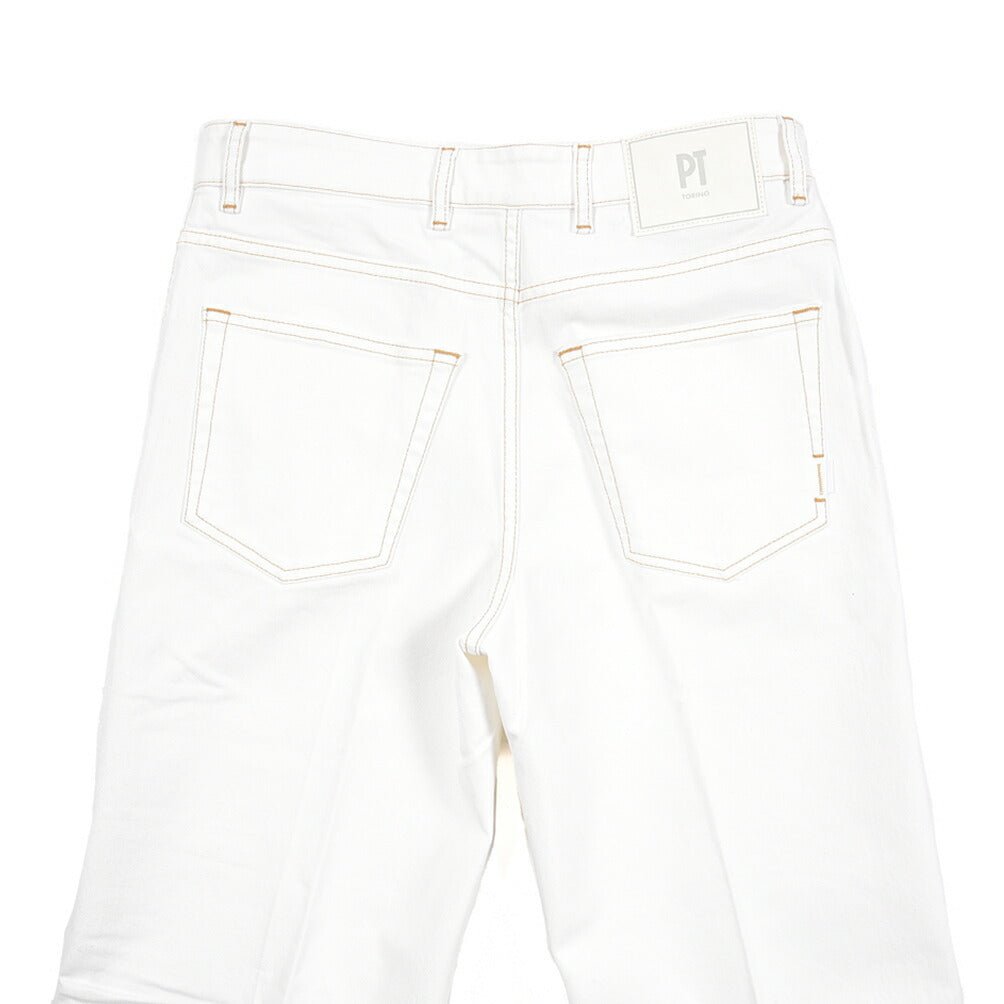 PT TORINO DENIM / "ELVIS" ストレッチデニム フレアジーンズ ホワイト 31 | GUARDAROBA MILANO OFFICIAL STORE