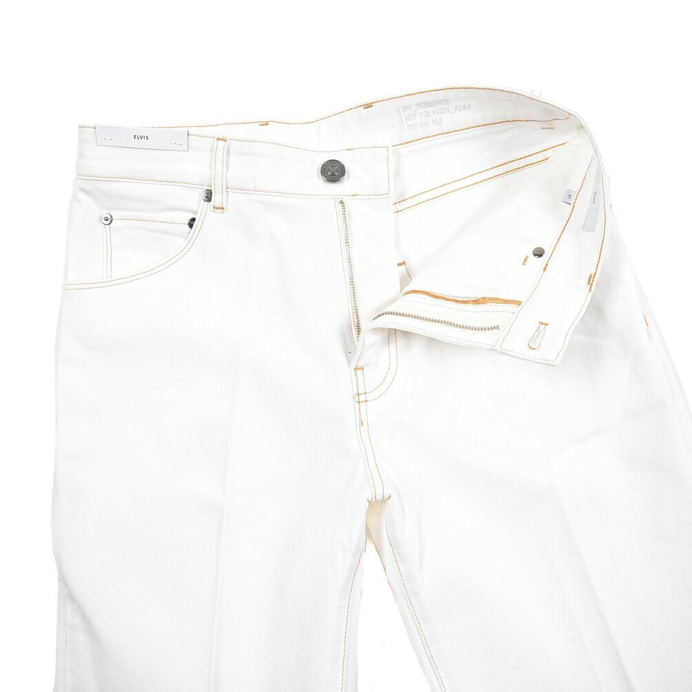 PT TORINO DENIM / "ELVIS" ストレッチデニム フレアジーンズ ホワイト 31 | GUARDAROBA MILANO OFFICIAL STORE