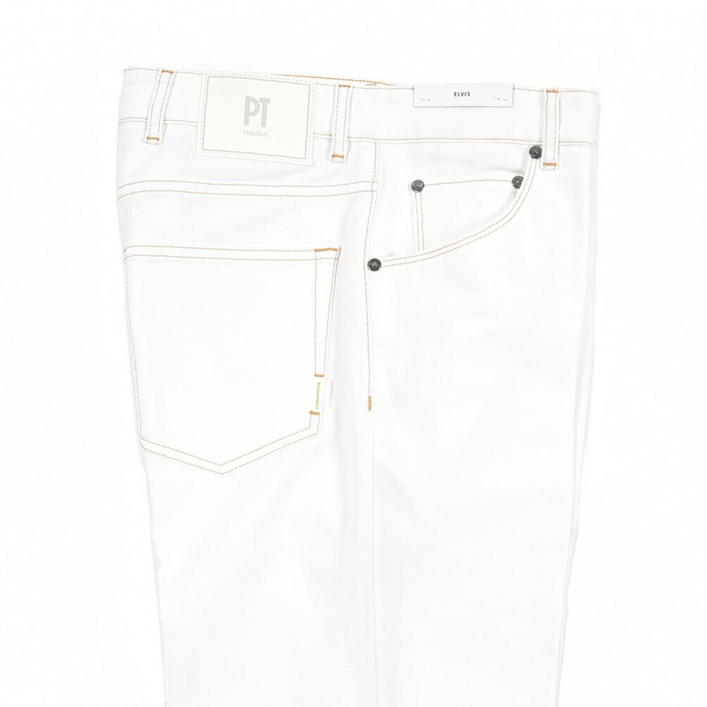 PT TORINO DENIM / "ELVIS" ストレッチデニム フレアジーンズ ホワイト 31 | GUARDAROBA MILANO OFFICIAL STORE