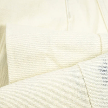 PT TORINO DENIM / "GIO" コットン100%デニム ワイドストレートジーンズ / ペイント加工 オフホワイト 26 | GUARDAROBA MILANO OFFICIAL STORE