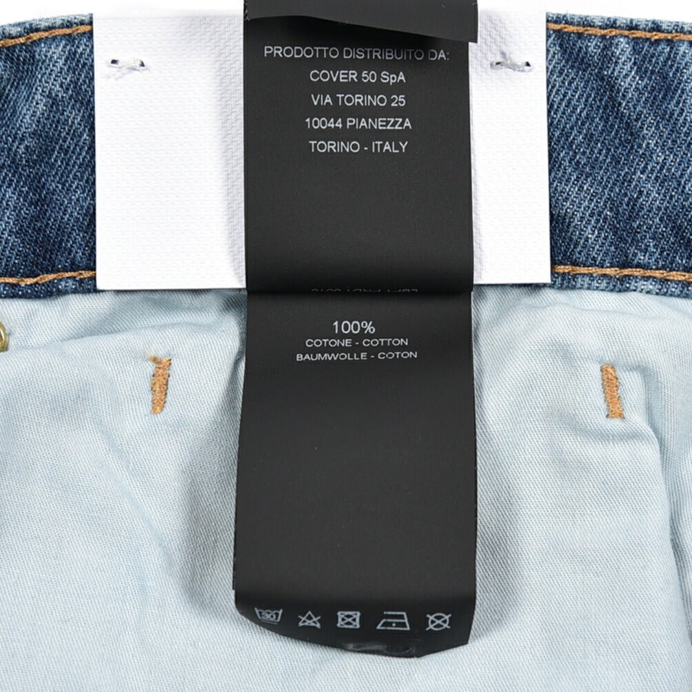 PT TORINO DENIM / "GIO" コットン100%デニム ワイドストレートジーンズ ブルー 34 | GUARDAROBA MILANO OFFICIAL STORE