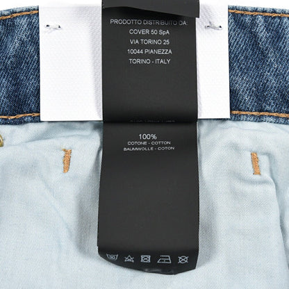 PT TORINO DENIM / "GIO" コットン100%デニム ワイドストレートジーンズ ブルー 34 | GUARDAROBA MILANO OFFICIAL STORE