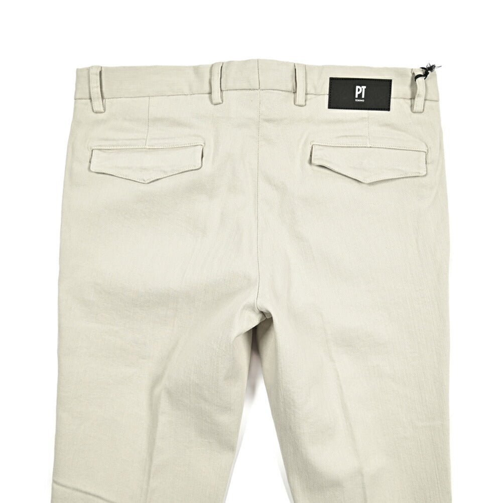 PT TORINO DENIM "HOUSE" ストレッチコットンチノ ノータックスリムパンツ｜417129 - 31｜GUARDAROBA MILANO OFFICIAL STORE