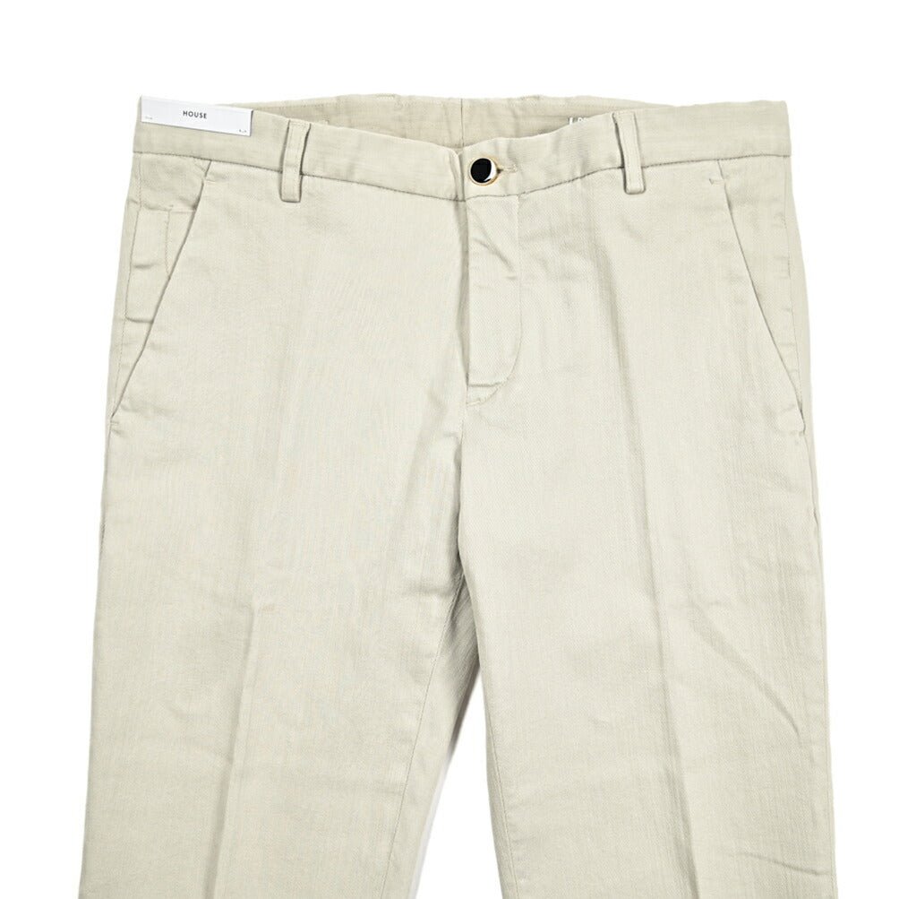 PT TORINO DENIM "HOUSE" ストレッチコットンチノ ノータックスリムパンツ｜417129 - 31｜GUARDAROBA MILANO OFFICIAL STORE
