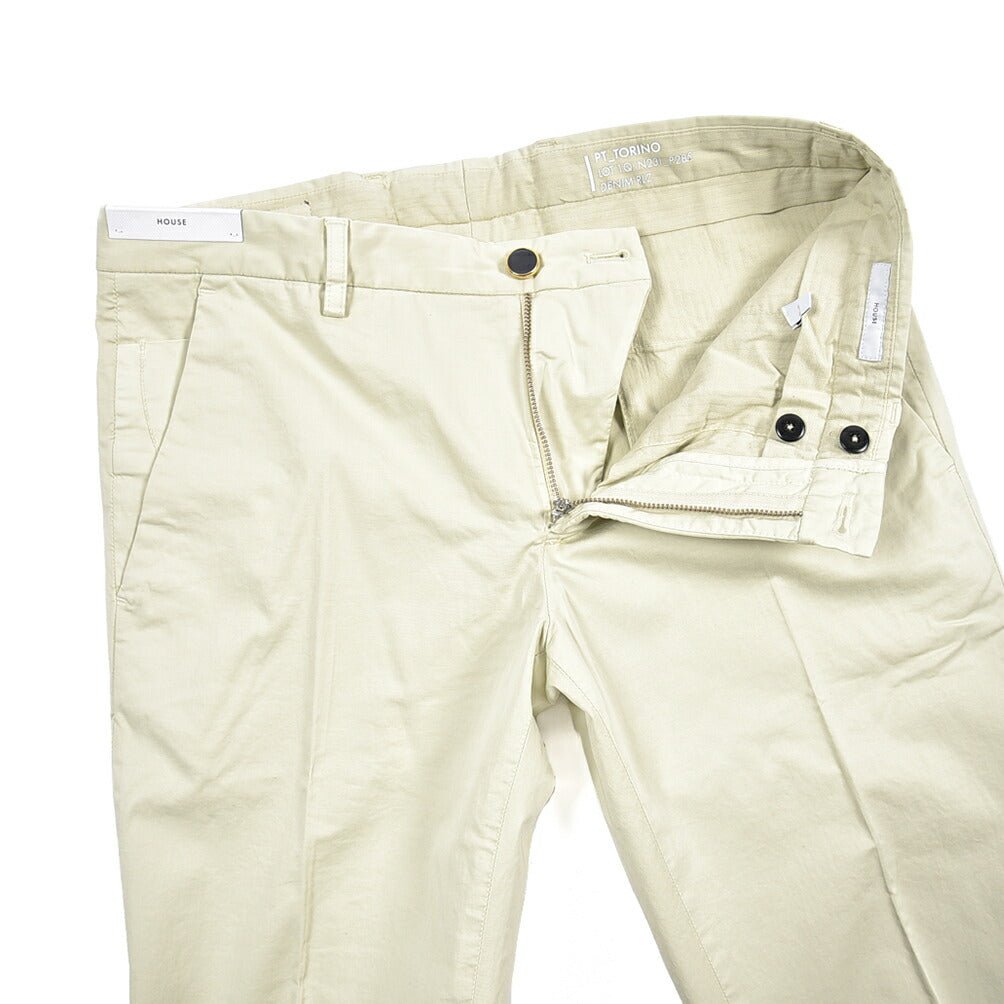 PT TORINO★HOUSE★コットンストレッチパンツ★サイズ34　グレージュ PT TORINO DENIM ピーティートリノデニム / HOUSE ストレッチコットン