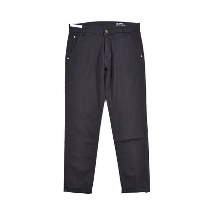 PT TORINO DENIM "INDIE" リヨセル混コットンチノ ストレッチテーパードパンツ ネイビー 32 | GUARDAROBA MILANO OFFICIAL STORE