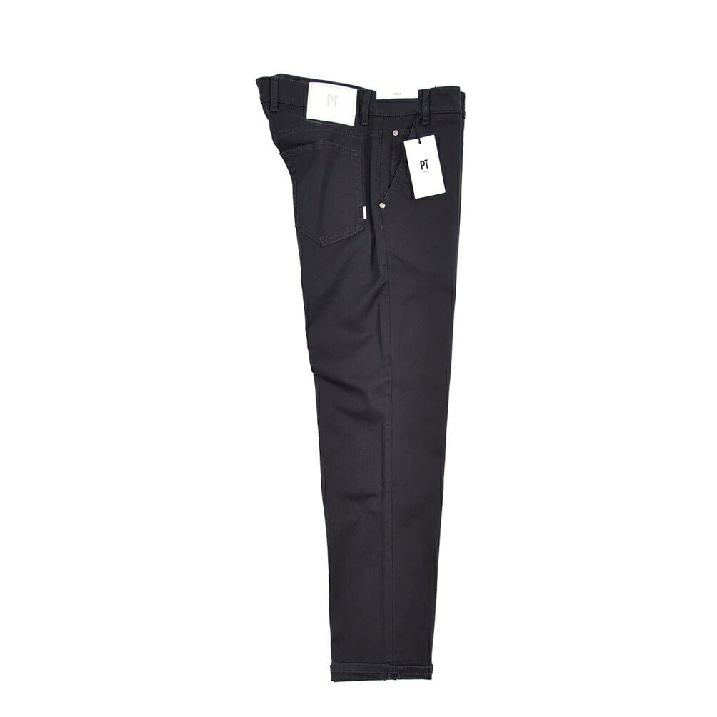 PT TORINO DENIM "INDIE" リヨセル混コットンチノ ストレッチテーパードパンツ ネイビー 32 | GUARDAROBA MILANO OFFICIAL STORE