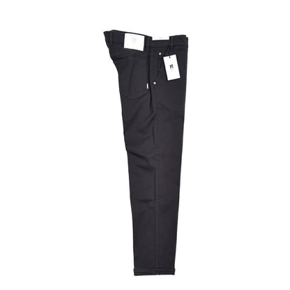PT TORINO DENIM "INDIE" リヨセル混コットンチノ ストレッチテーパードパンツ ネイビー 32 | GUARDAROBA MILANO OFFICIAL STORE