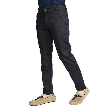 PT TORINO DENIM "INDIE" リヨセル混コットンチノ ストレッチテーパードパンツ ネイビー 32 | GUARDAROBA MILANO OFFICIAL STORE