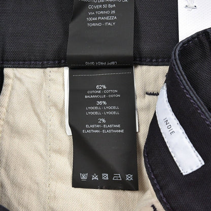 PT TORINO DENIM "INDIE" リヨセル混コットンチノ ストレッチテーパードパンツ ネイビー 32 | GUARDAROBA MILANO OFFICIAL STORE