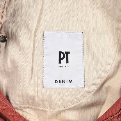 PT TORINO DENIM "INDIE" リヨセル混コットンチノ ストレッチテーパードパンツ ピンク 35 | GUARDAROBA MILANO OFFICIAL STORE