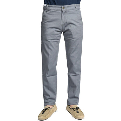PT TORINO DENIM "INDIE" リヨセル混コットンチノ ストレッチテーパードパンツ グレー 33 | GUARDAROBA MILANO OFFICIAL STORE