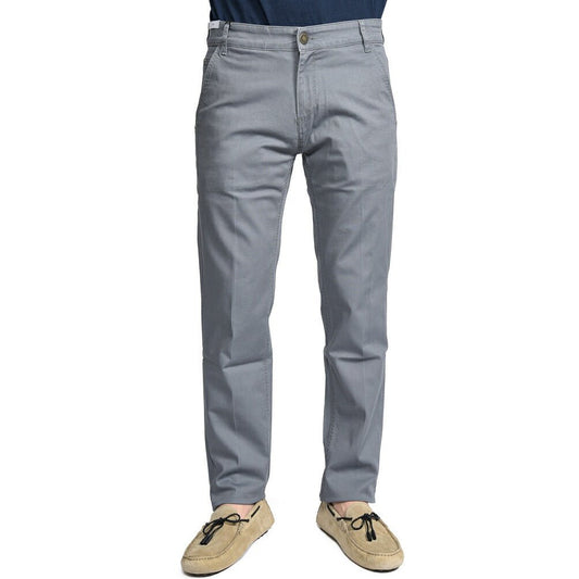 PT TORINO DENIM "INDIE" リヨセル混コットンチノ ストレッチテーパードパンツ グレー 33 | GUARDAROBA MILANO OFFICIAL STORE