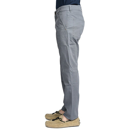 PT TORINO DENIM "INDIE" リヨセル混コットンチノ ストレッチテーパードパンツ グレー 33 | GUARDAROBA MILANO OFFICIAL STORE