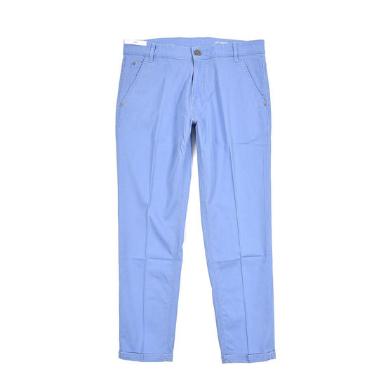 PT TORINO DENIM "INDIE" リヨセル混コットンチノ ストレッチテーパードパンツ ブルー 34 | GUARDAROBA MILANO OFFICIAL STORE