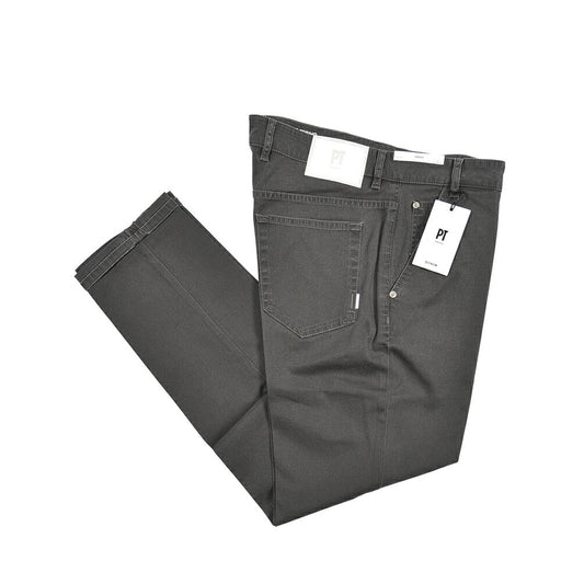 PT TORINO DENIM "INDIE" リヨセル混コットンチノ ストレッチテーパードパンツ グレー 34 | GUARDAROBA MILANO OFFICIAL STORE
