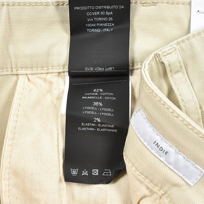 PT TORINO DENIM "INDIE" リヨセル混コットンチノ ストレッチテーパードパンツ ライトベージュ 36 | GUARDAROBA MILANO OFFICIAL STORE