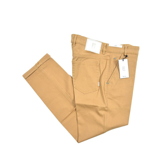 PT TORINO DENIM "INDIE" リヨセル混コットンチノ ストレッチテーパードパンツ ライトブラウン 34 | GUARDAROBA MILANO OFFICIAL STORE