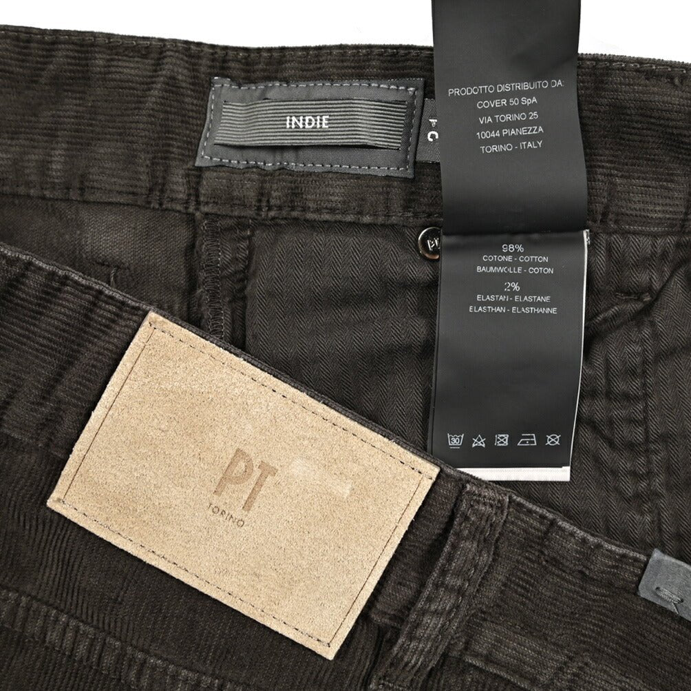 PT TORINO DENIM "INDIE" 細畝コーデュロイ 5ポケットテーパードパンツ｜437398-30｜GUARDAROBA MILANO OFFICIAL STORE