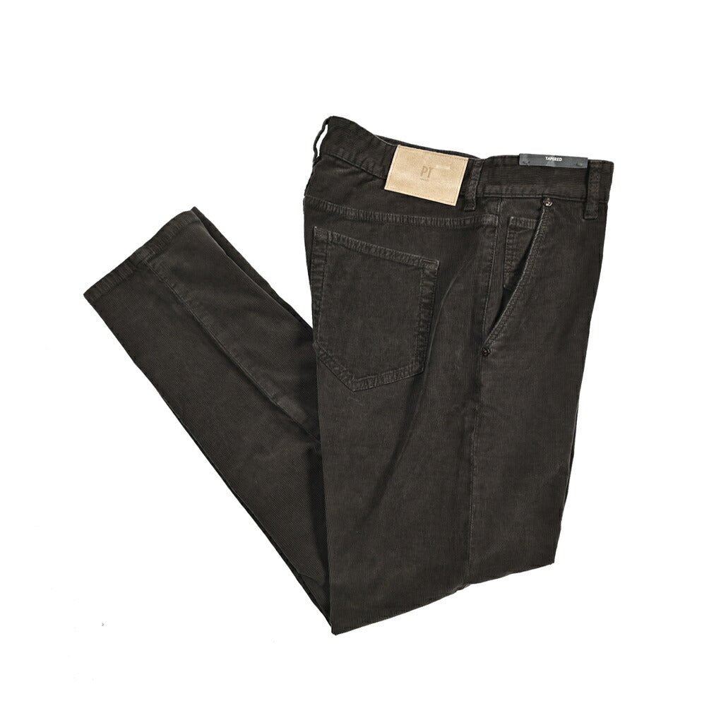 PT TORINO DENIM "INDIE" 細畝コーデュロイ 5ポケットテーパードパンツ｜437398-30｜GUARDAROBA MILANO OFFICIAL STORE