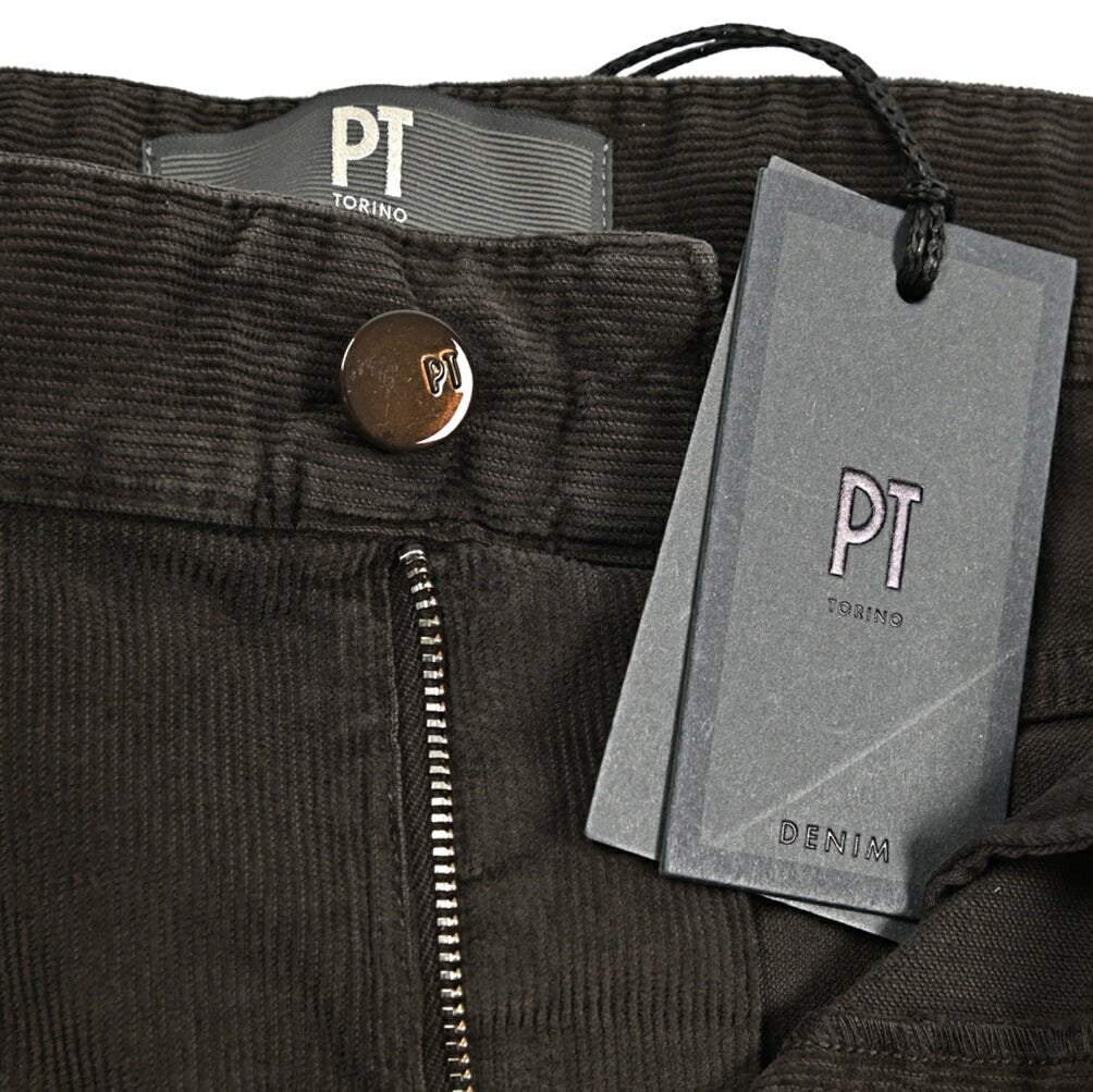 PT TORINO DENIM "INDIE" 細畝コーデュロイ 5ポケットテーパードパンツ｜437398-30｜GUARDAROBA MILANO OFFICIAL STORE