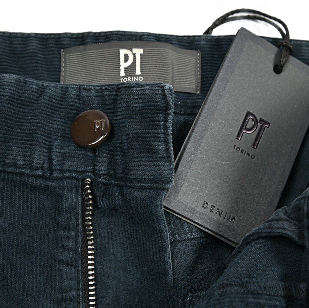 PT TORINO DENIM "INDIE" 細畝コーデュロイ 5ポケットテーパードパンツ｜437419-30｜GUARDAROBA MILANO OFFICIAL STORE