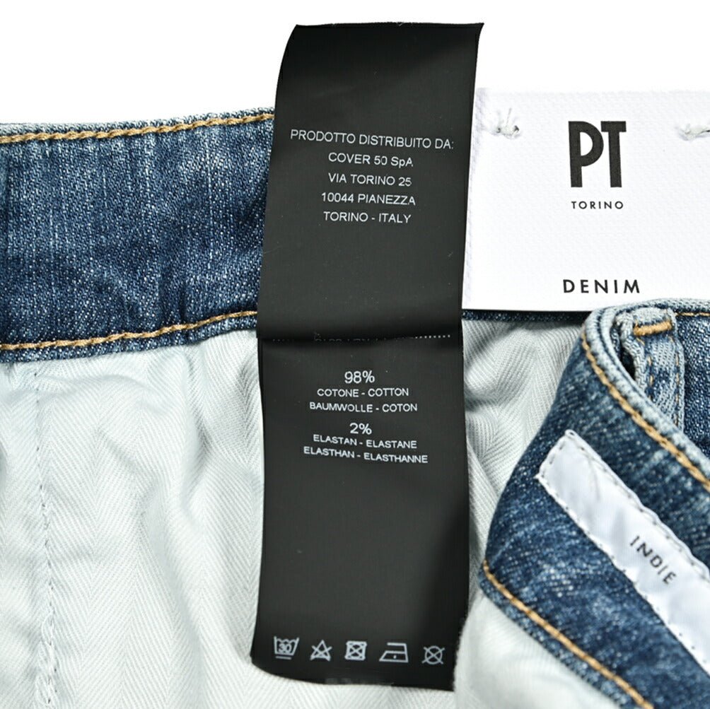 【クーポン対象】春セール｜PT TORINO DENIM INDIE(NARROW FIT) ストレッチデニム ダメージジーンズ(デニスラ) / PT05｜GUARDAROBA MILANO OFFICIAL STORE