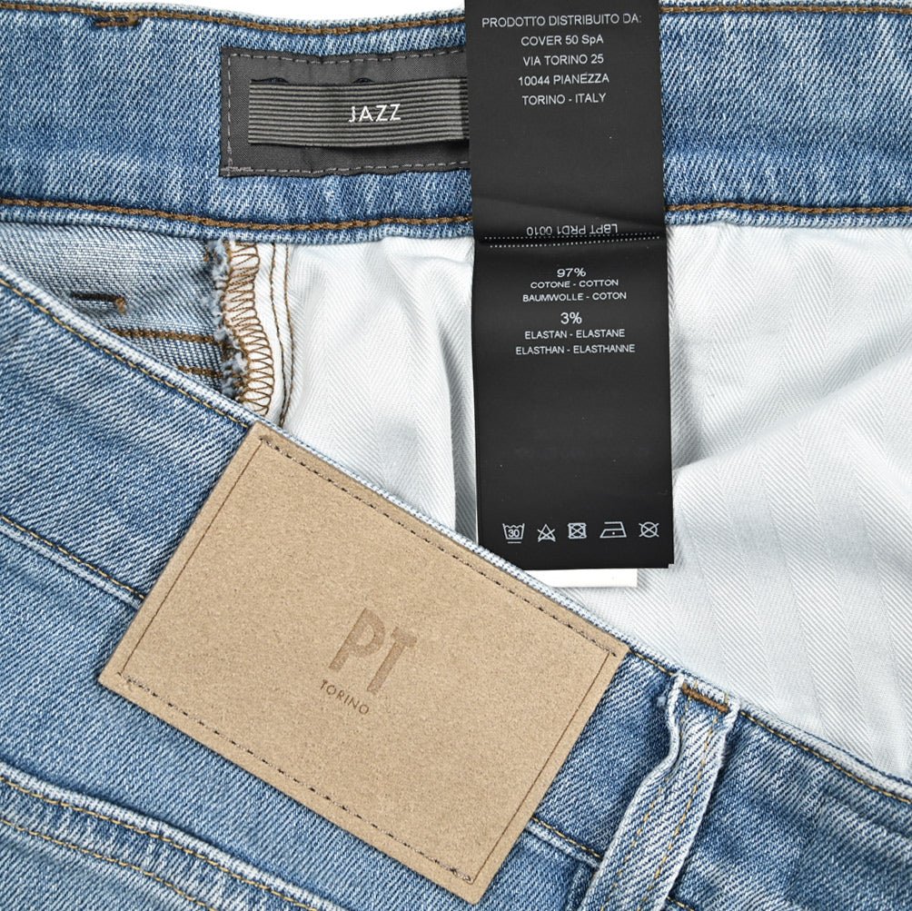 PT TORINO DENIM "JAZZ" ストレッチデニム リラックステーパードジーンズ｜437367｜GUARDAROBA MILANO OFFICIAL STORE