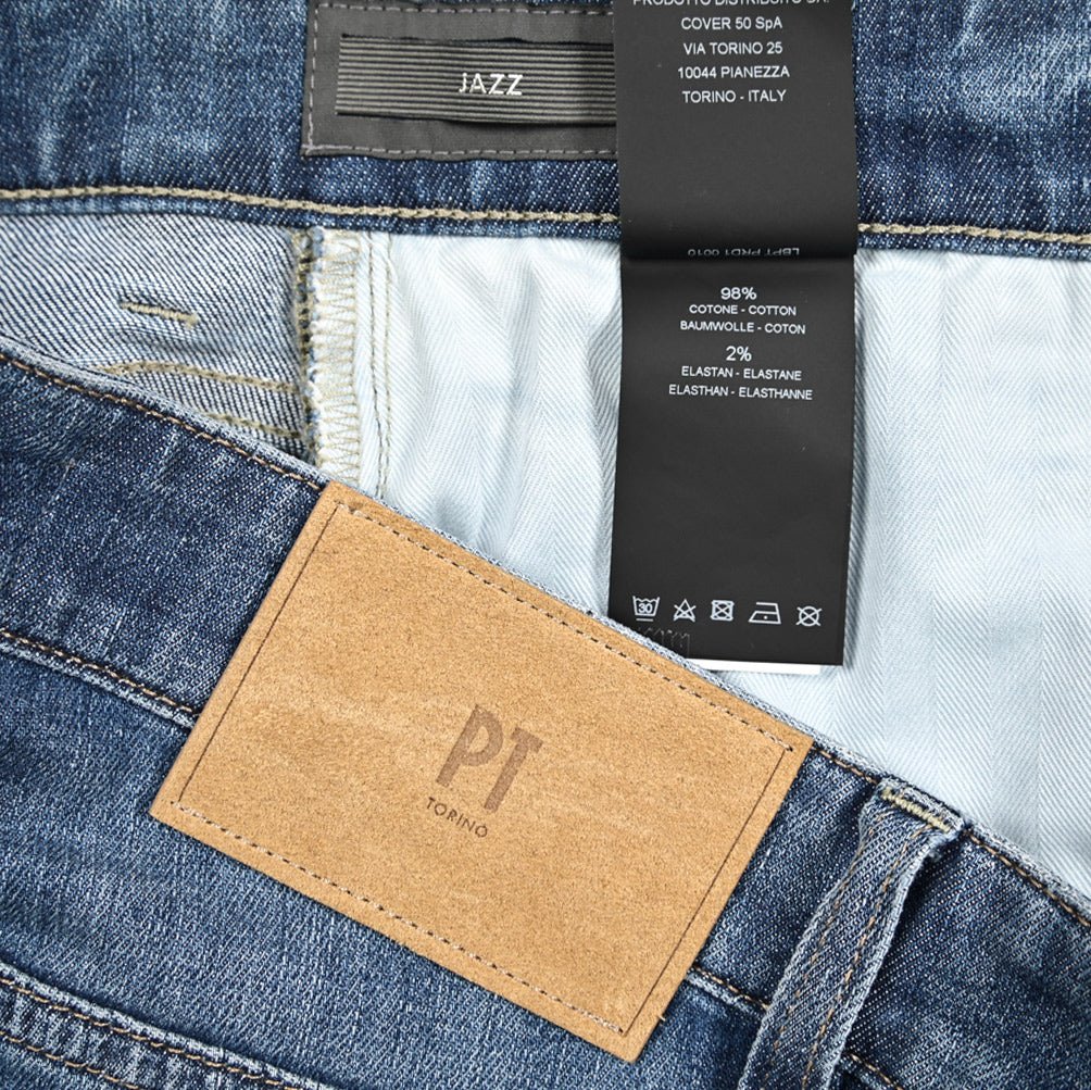PT TORINO DENIM "JAZZ" ストレッチデニム リラックステーパードジーンズ｜437383｜GUARDAROBA MILANO OFFICIAL STORE