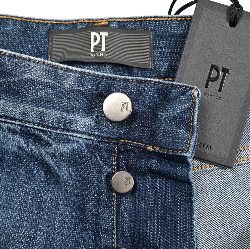 PT TORINO DENIM "REBEL" コットン100%デニム キャロットフィットジーンズ｜437394｜GUARDAROBA MILANO OFFICIAL STORE