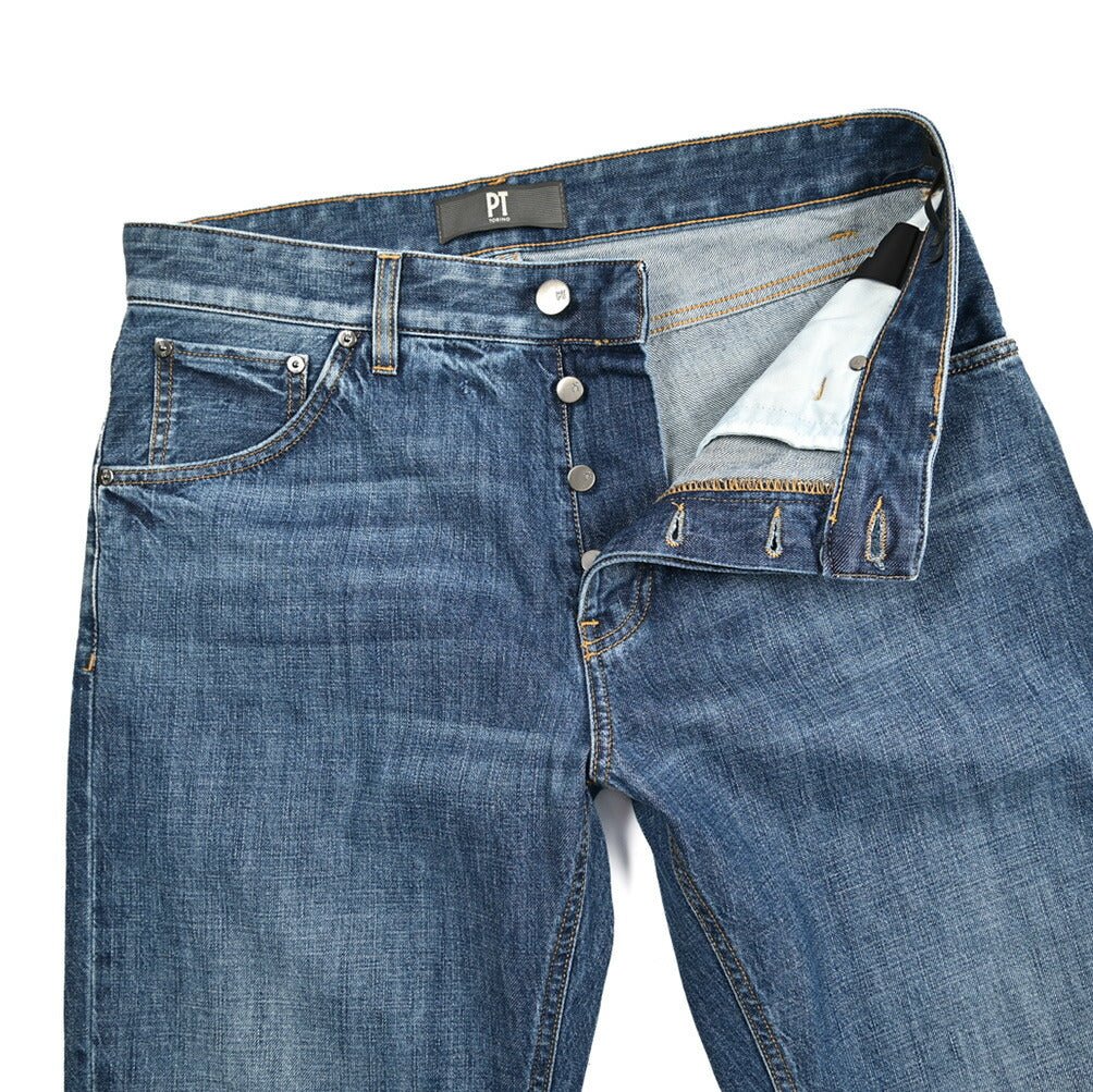 PT TORINO DENIM "REBEL" コットン100%デニム キャロットフィットジーンズ｜437394｜GUARDAROBA MILANO OFFICIAL STORE