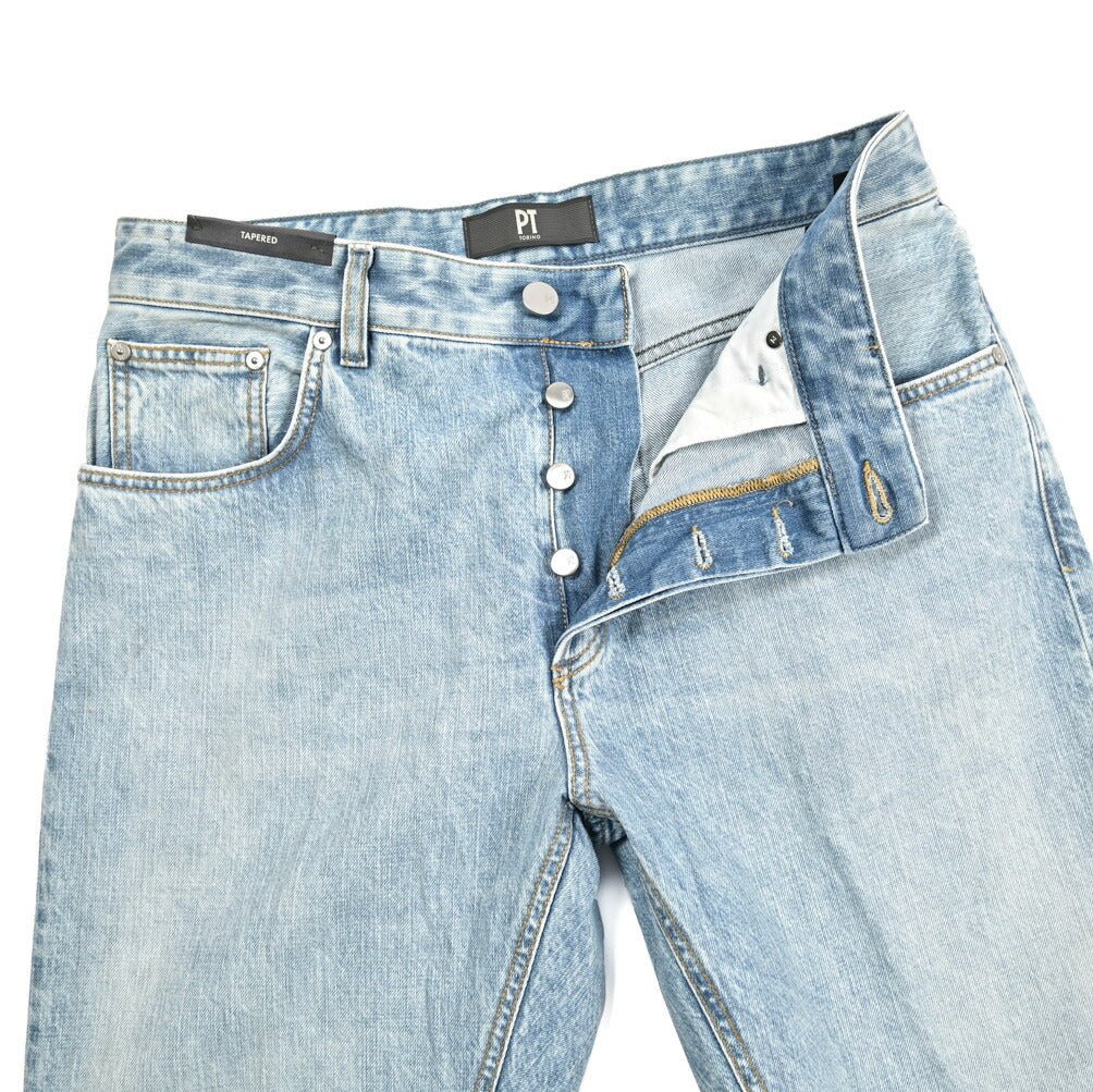 PT TORINO DENIM "REGGAE" コットン100%デニム リラックステーパードジーンズ｜437263｜GUARDAROBA MILANO OFFICIAL STORE