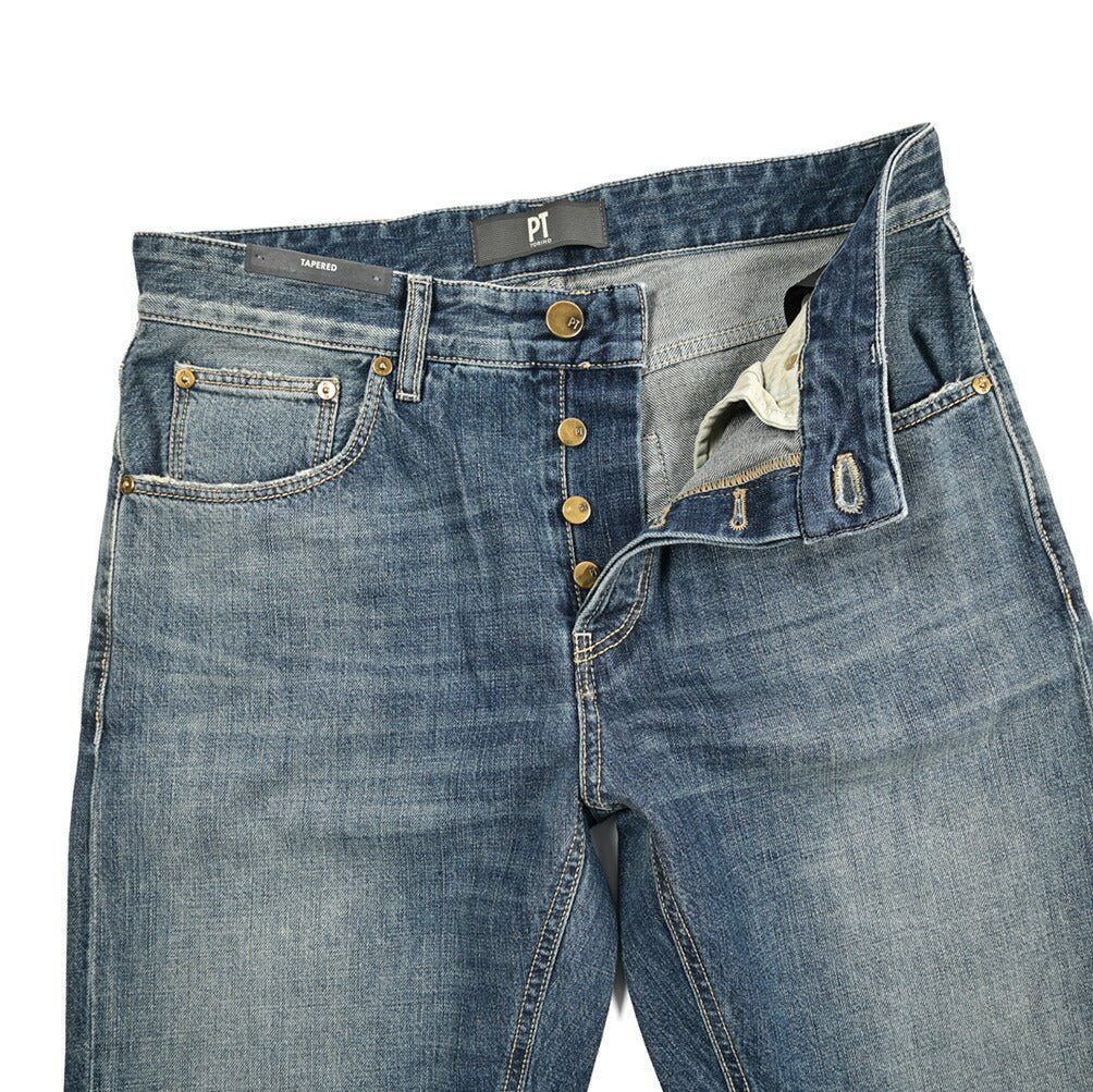 PT TORINO DENIM "REGGAE" コットン100%デニム リラックステーパードジーンズ｜437266-30｜GUARDAROBA MILANO OFFICIAL STORE