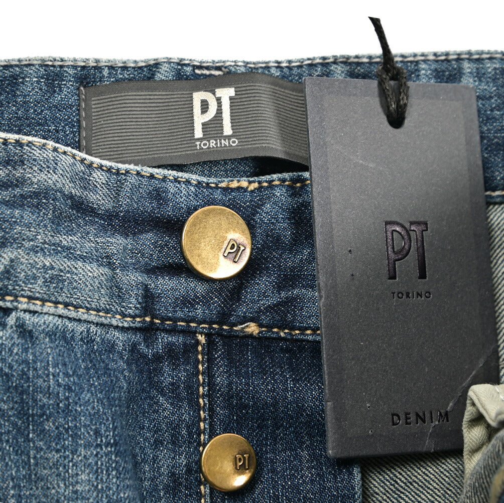 PT TORINO DENIM "REGGAE" コットン100%デニム リラックステーパードジーンズ｜437266-30｜GUARDAROBA MILANO OFFICIAL STORE