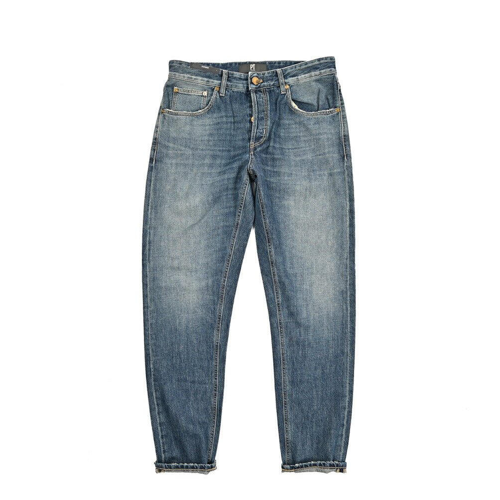 PT TORINO DENIM "REGGAE" コットン100%デニム リラックステーパードジーンズ｜437266-30｜GUARDAROBA MILANO OFFICIAL STORE