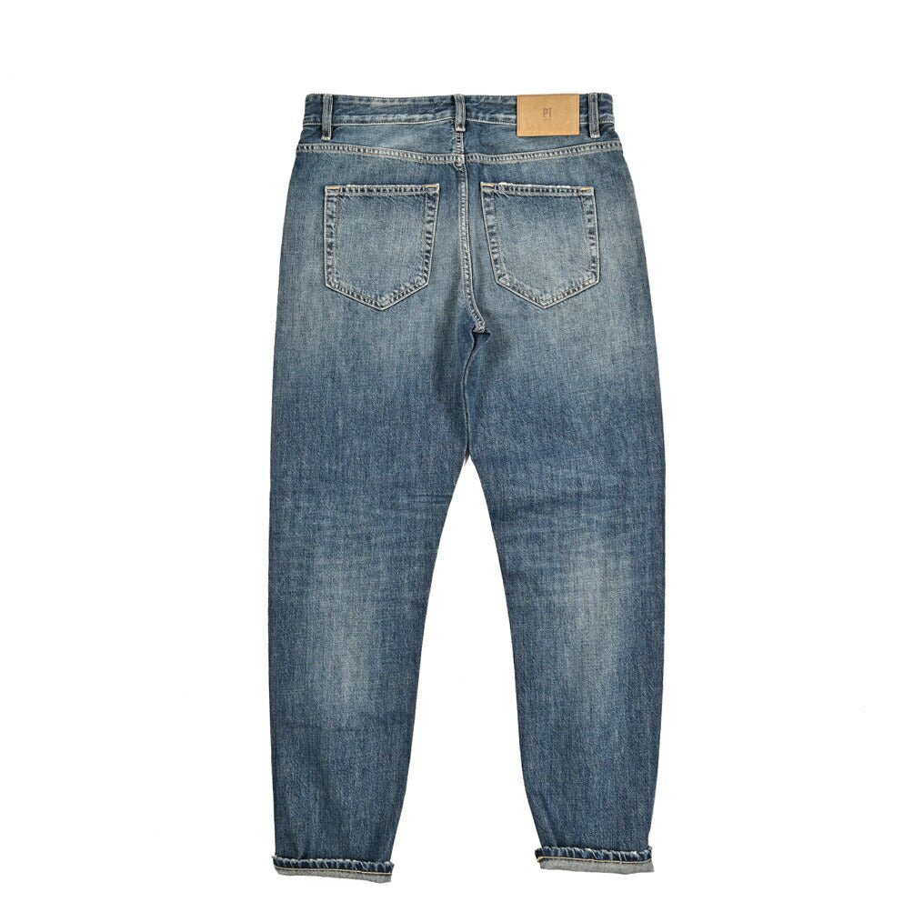 PT TORINO DENIM "REGGAE" コットン100%デニム リラックステーパードジーンズ｜437266-30｜GUARDAROBA MILANO OFFICIAL STORE