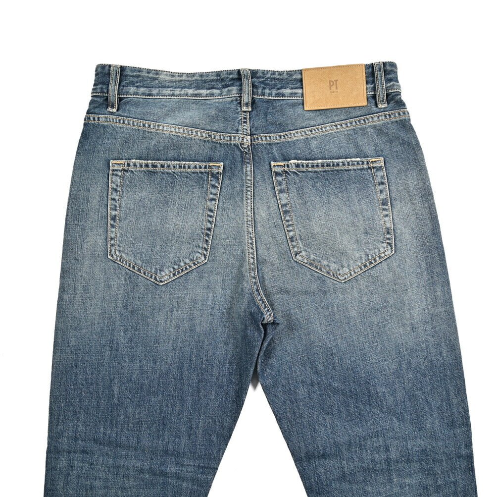 PT TORINO DENIM "REGGAE" コットン100%デニム リラックステーパードジーンズ｜437266-30｜GUARDAROBA MILANO OFFICIAL STORE