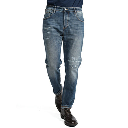 PT TORINO DENIM "REGGAE" ストレッチデニム テーパードジーンズ / ダメージ加工｜437246-32｜GUARDAROBA MILANO OFFICIAL STORE