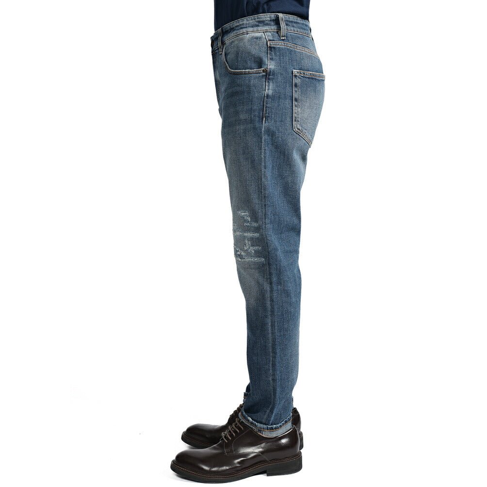 PT TORINO DENIM "REGGAE" ストレッチデニム テーパードジーンズ / ダメージ加工｜437246-32｜GUARDAROBA MILANO OFFICIAL STORE