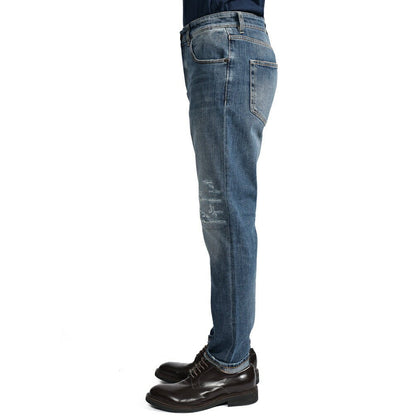 PT TORINO DENIM "REGGAE" ストレッチデニム テーパードジーンズ / ダメージ加工｜437246-32｜GUARDAROBA MILANO OFFICIAL STORE