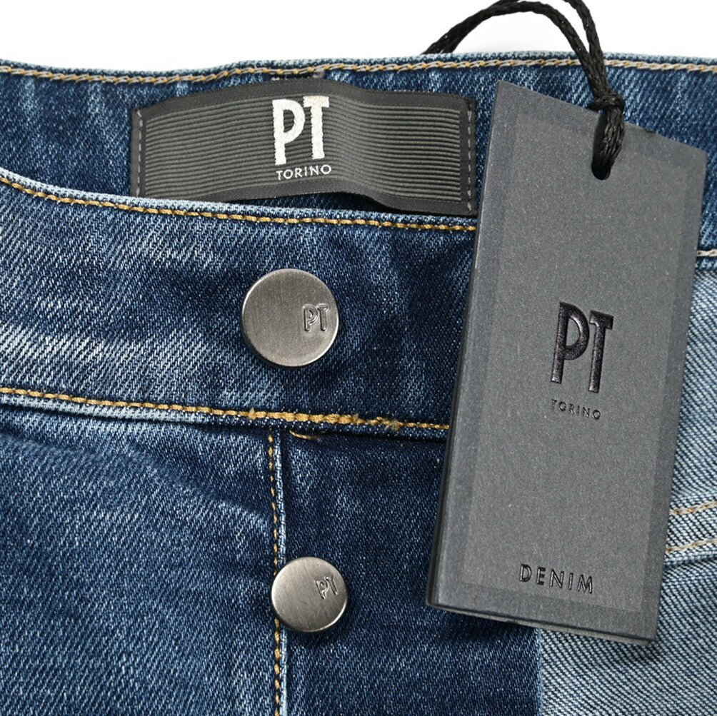 PT TORINO DENIM "REGGAE" ストレッチコットン テーパードジーンズ｜437259｜GUARDAROBA MILANO OFFICIAL STORE